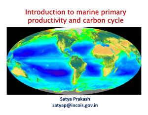 Introduction to Marine Primary Productivity and Carbon Cycle
