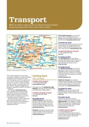 Transport with So Many Ways to Get to and Around London, Doing Business Here Has Never Been Easier