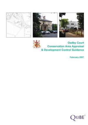Oadby Court Conservation Area Appraisal & Development Control