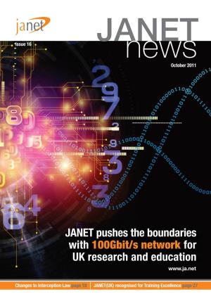 JANET Pushes the Boundaries with 100Gbit/S Network for UK Research and Education
