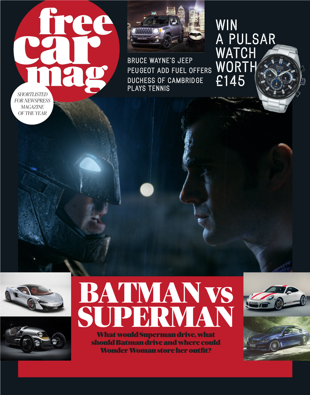 BATMAN Vs SUPERMAN What Would Superman Drive, What Should Batman Drive and Where Could Wonder Woman Store Her Outfit?