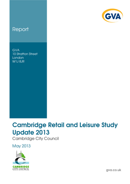 Cambridge Retail and Leisure Update Study 2013
