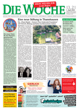 Eine Neue Stiftung in Thannhausen