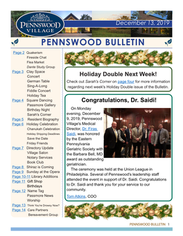 Pennswood Bulletin