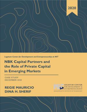 NBK Capital Partners and the Role of Private Capital in Emerging Markets 2020