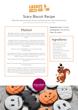 Scary Biscuit Recipe