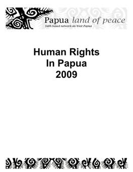 2010.05.18 Human Rights Report Papua 2009