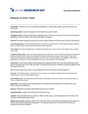 Color Terms (PDF)