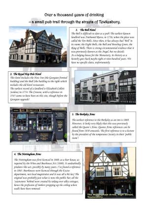 Over a Thousand Years of Drinking – a Small Pub Trail Through the Streets of Tewkesbury