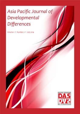 Asia Pacific Journal of Developmental Differences