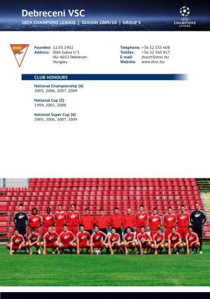 2009/10 UEFA Champions League Statistics Handbook, Part 2