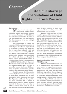 3.5 Child Marriage and Violations of Child Rights in Karnali Province