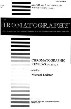 Chromatography Vol.220 No.3 December 25, 1981