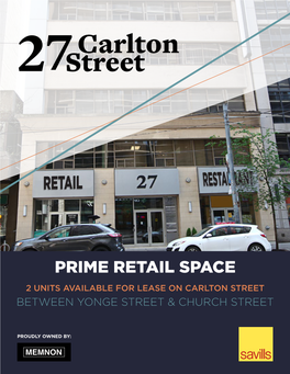 Carlton Street Between Yonge Street & Church Street