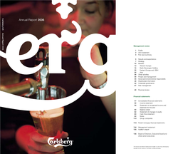 Annual Report 2006 Carlsberg A/S Annual Report 2006