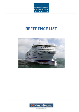 REFERENCE LIST Referencelist Passenger Vessels 2017-03.Xlsx Page 2 of 3