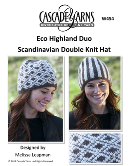 Eco Highland Duo Scandinavian Double Knit Hat