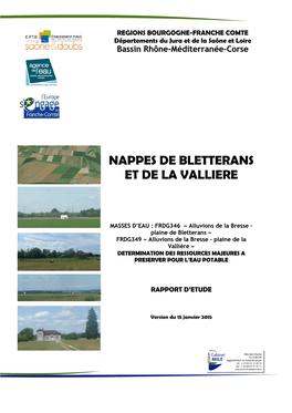 Nappes De Bletterans Et De La Valliere