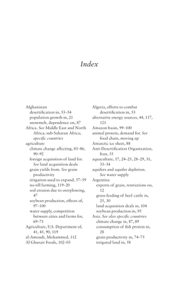 Afghanistan Desertification In, 53–54 Population Growth In, 21 Snowmelt