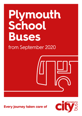 Plymouth School Buses from September 2020 September Schools 2020