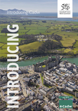 Introducing Cadw INTRODUCING July 2019 Conwy Castle’S World Heritage Site Status Rightly Recognises It As a Masterpiece of Medieval Military Design