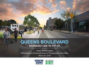 Queens Boulevard Roosevelt Ave to 73Rd St