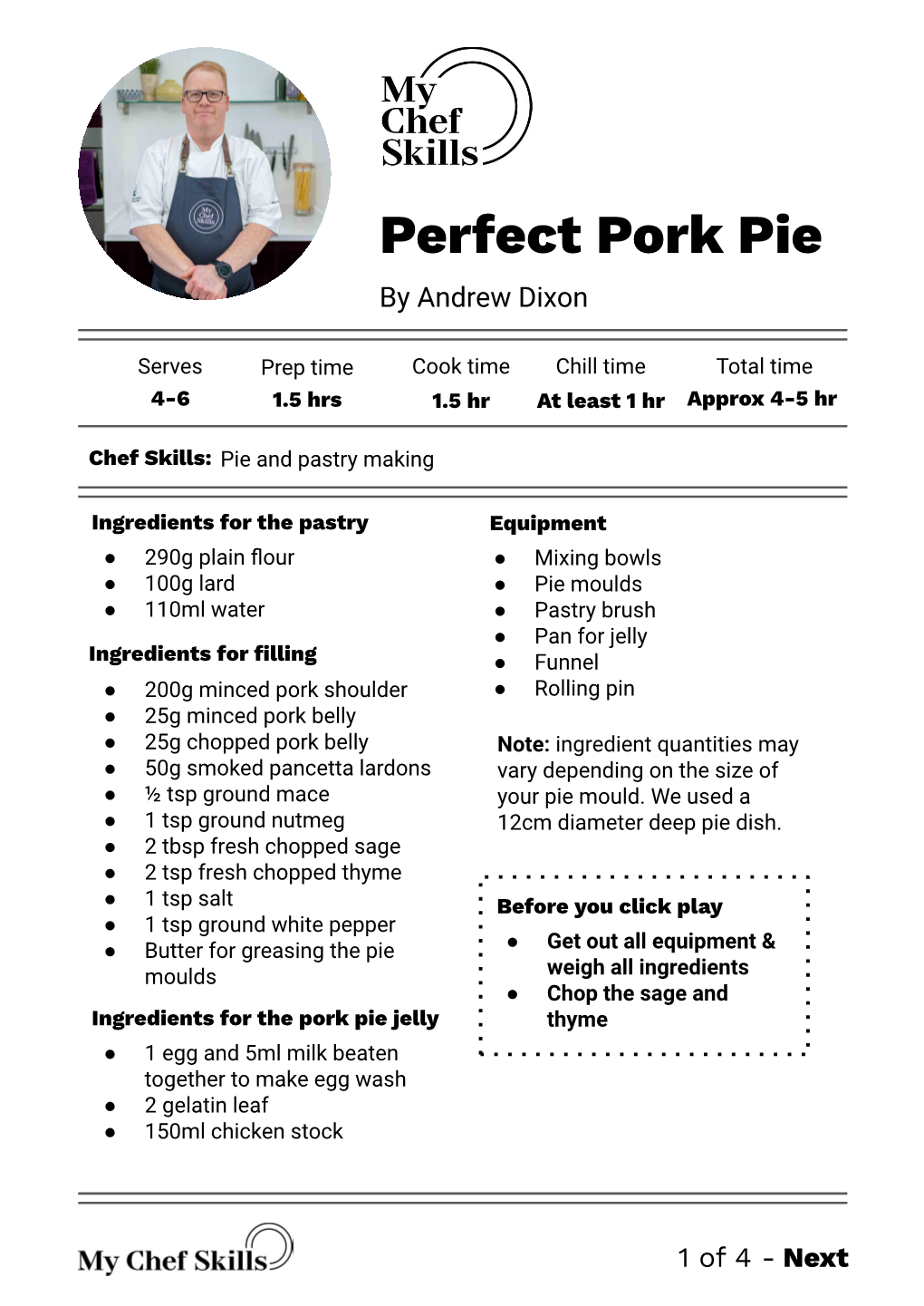 Perfect Pork Pie by Andrew Dixon