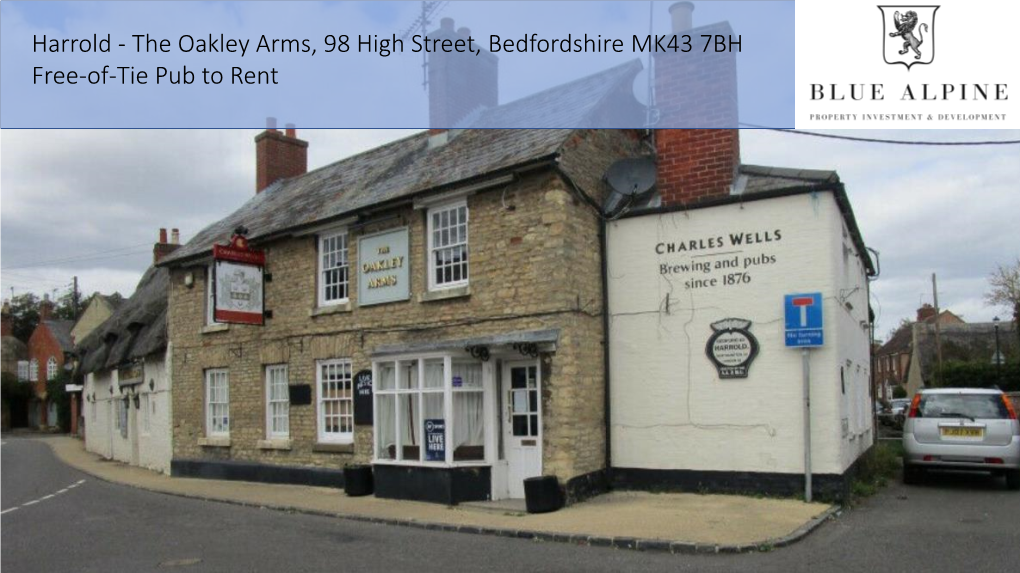 The Oakley Arms, 98 High Street, Bedfordshire MK43 7BH