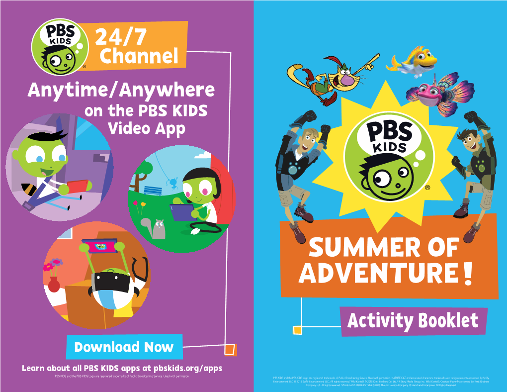 Channel Anytime/Anywhere on the PBS KIDS Video App
