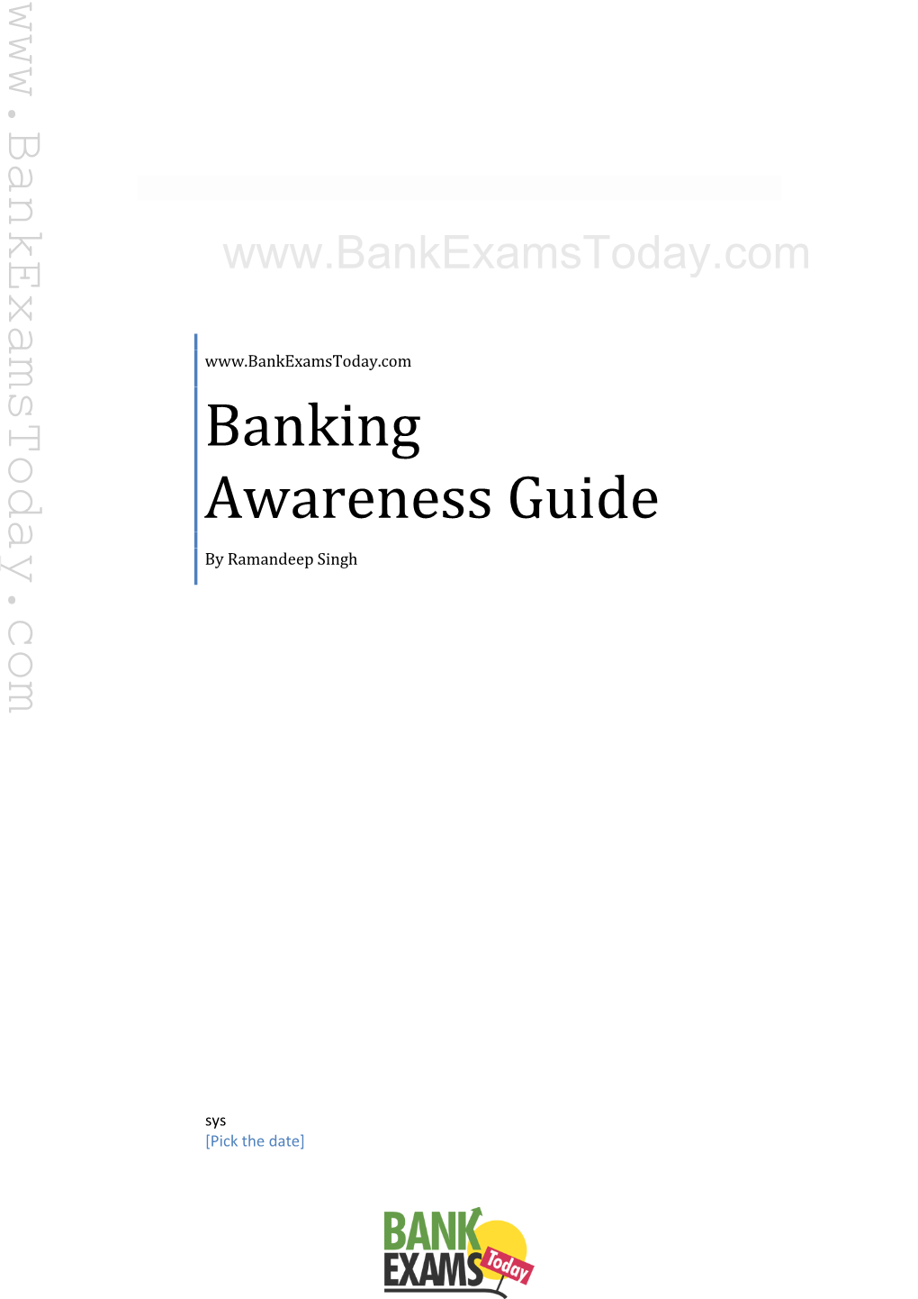 Banking Awareness Guide