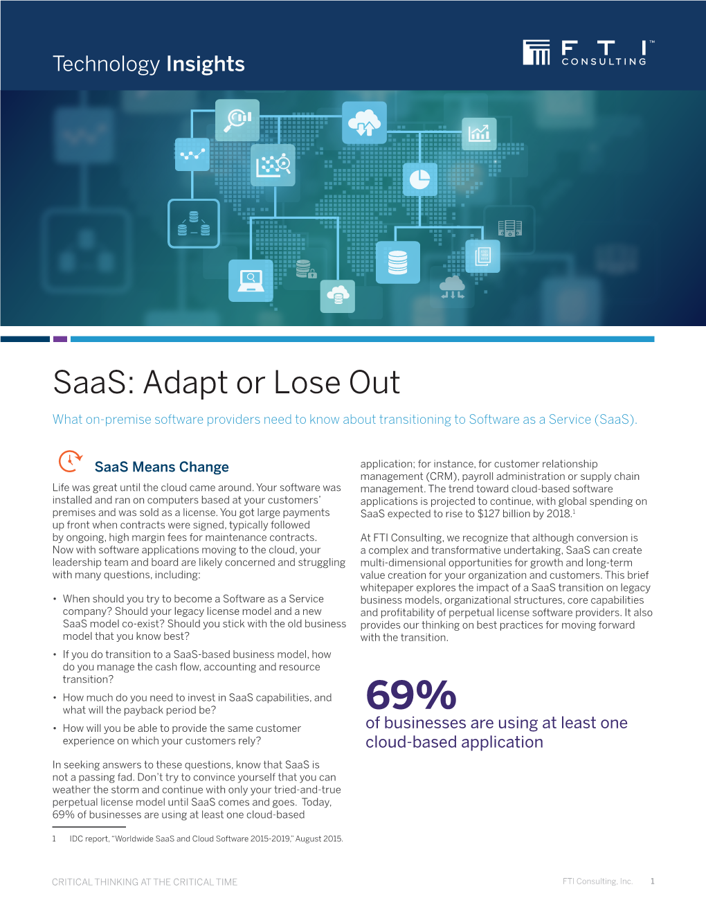 Saas: Adapt Or Lose Out