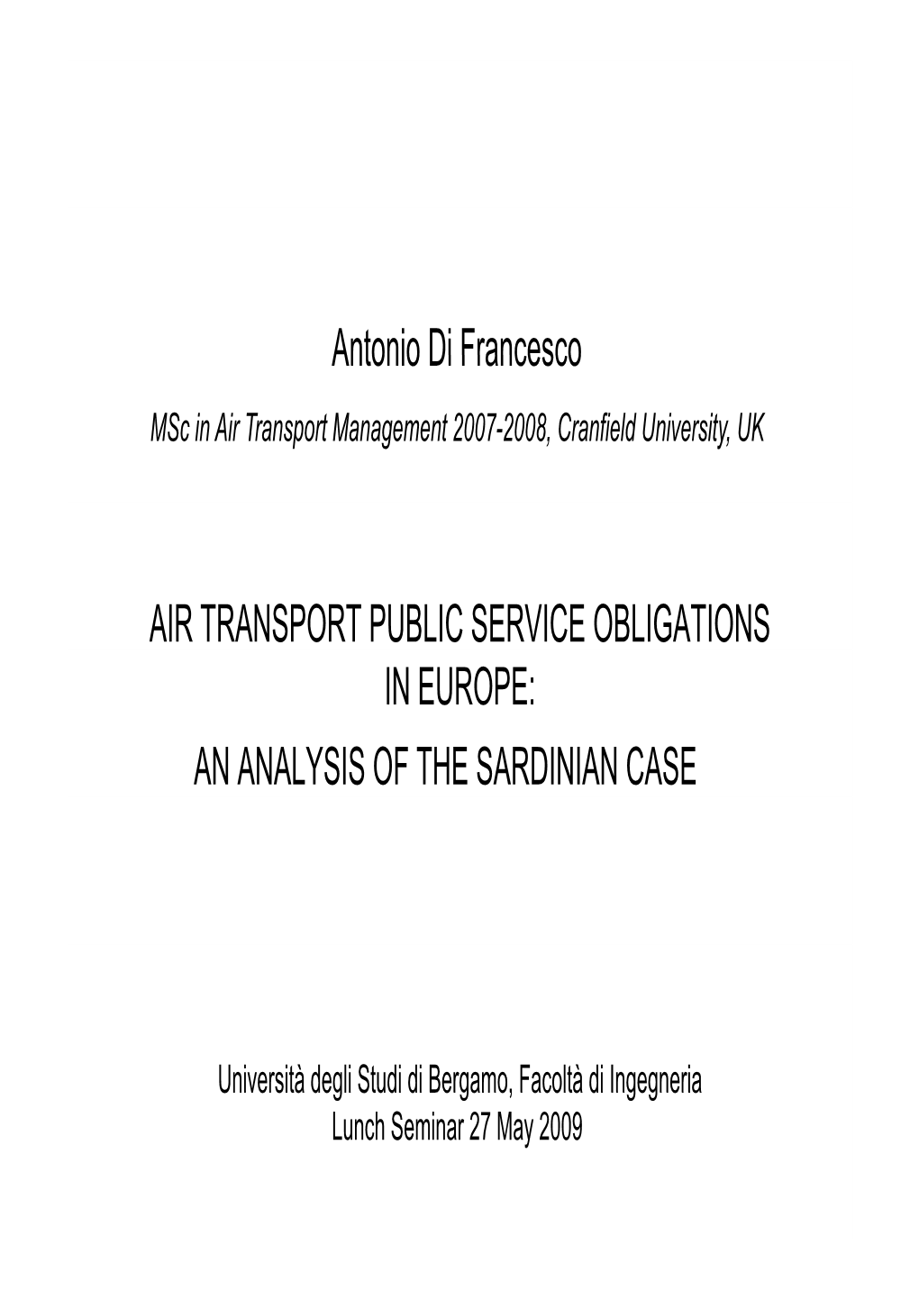 Antonio Di Francesco AIR TRANSPORT PUBLIC