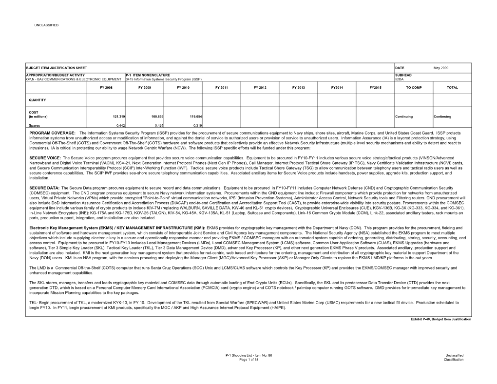 Provides for the Procurement of Secure Communications Equipment to Navy Ships, Shore Sites, Aircraft, Marine Corps, and United States Coast Guard