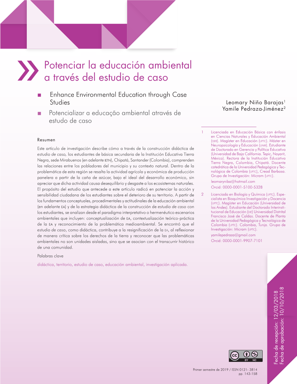 Potenciar La Educación Ambiental a Través Del Estudio De Caso