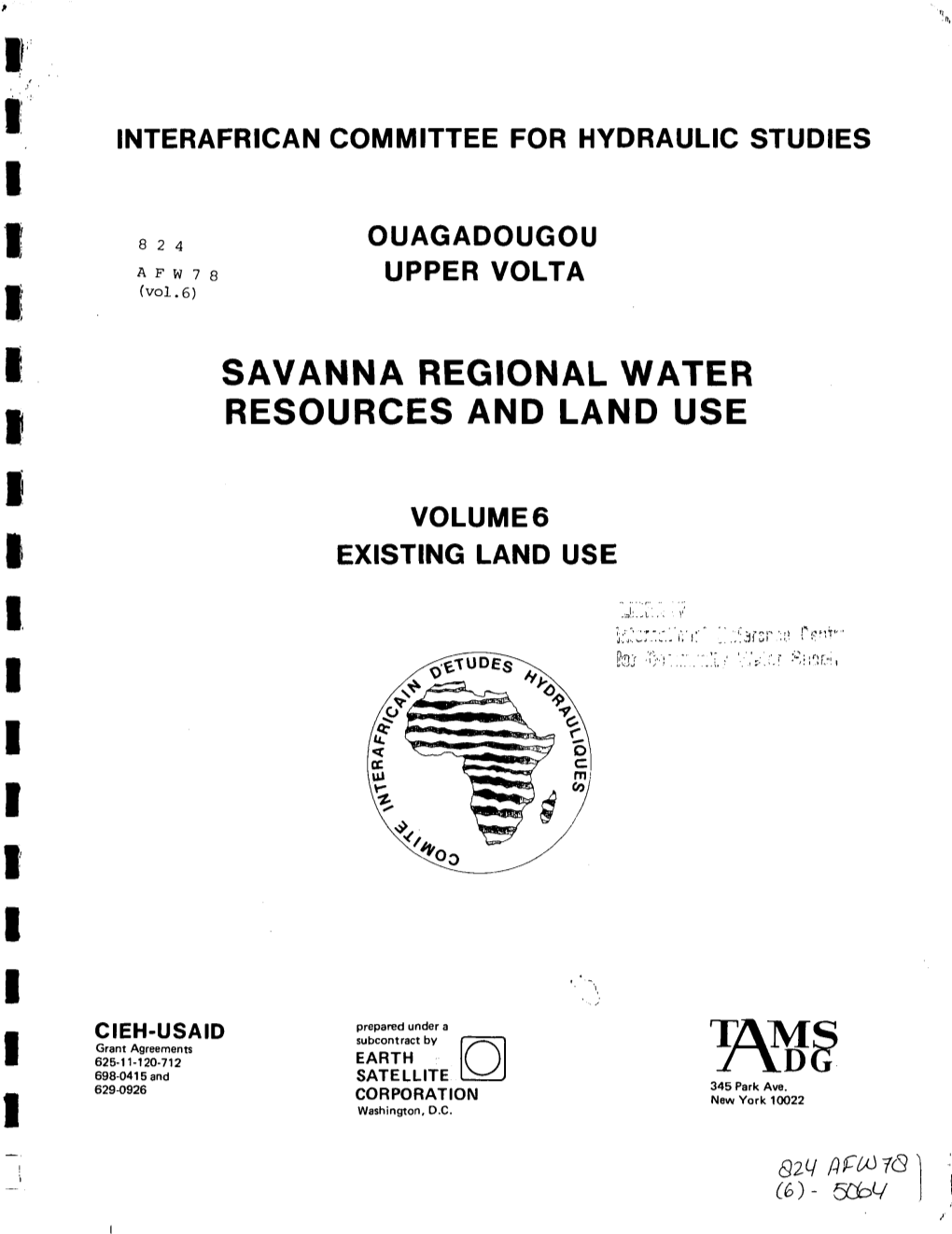 Savanna Regional Water Resources and Land Use D