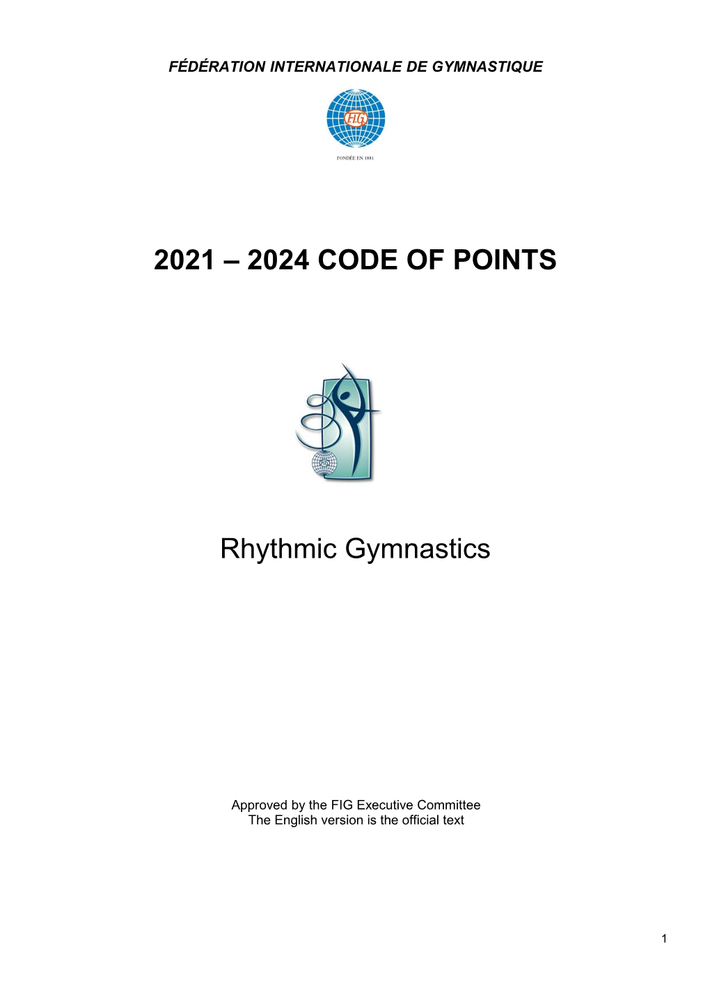 2021 2024 CODE of POINTS Rhythmic Gymnastics DocsLib