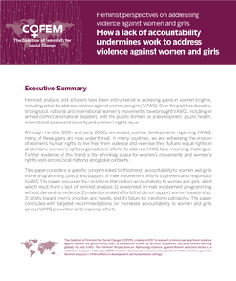 How a Lack of Accountability Undermines Work to Address Violence Against Women and Girls