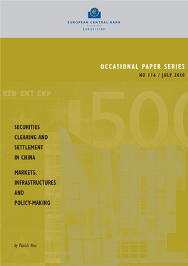 Securities Clearing and Settlement in China