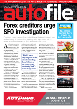 Forex Creditors Urge SFO Investigation