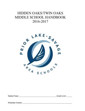 Middle School Handbook 2016-2017
