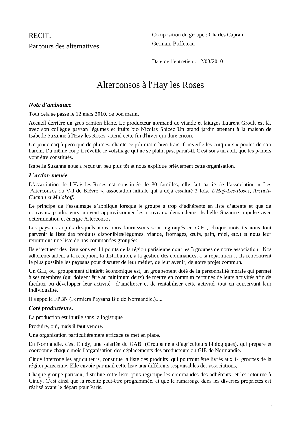 Alterconsos À L'hay Les Roses