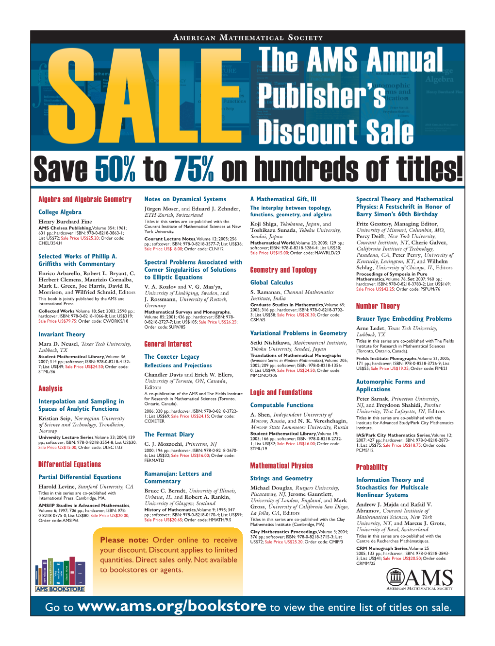 Save 50% to 75% on Hundreds of Titles!