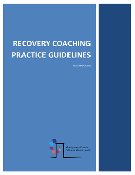 Recovery Coaching Practice Guidelines
