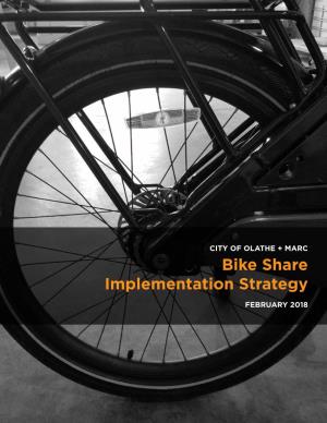 Olathe's Bike Share Implementation Strategy