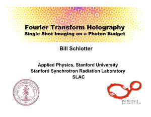 Fourier Transform Holography Single Shot Imaging on a Photon Budget