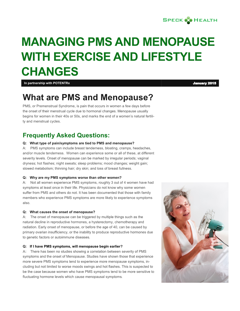 Managing Pms and Menopause with Exercise and Lifestyle Changes