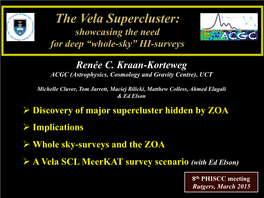 The Vela Supercluster: Showcasing the Need for Deep “Whole-Sky” HI-Surveys