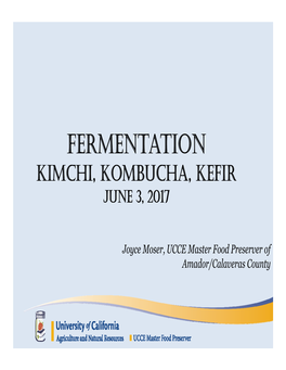 Fermentation Kimchi, Kombucha, Kefir June 3, 2017