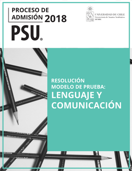 Resolución Modelo De Prueba: Lenguaje Y Comunicación Resolución Del Modelo De Prueba De Lenguaje Y Comunicación
