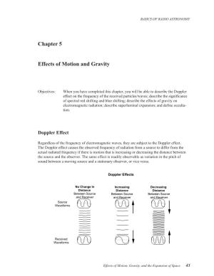 Chapter 5 Effects of Motion and Gravity